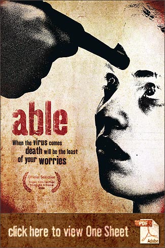 ABLE (2008) PDF One Sheet. Sales Representative: Critical Mass Releasing